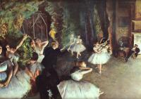 Degas, Edgar - Rehearsal on the Stage